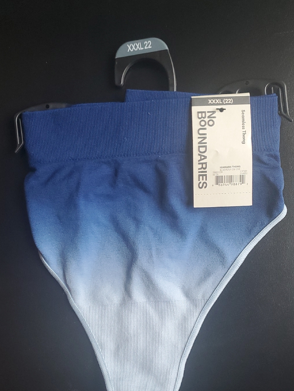 No Boundaries Ombre Blue High-Waist Seamless Thong